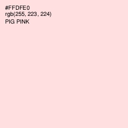 #FFDFE0 - Pig Pink Color Image